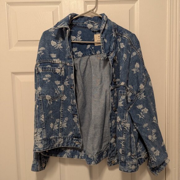 We The Free Opal Swing Denim Trucker Jacket - Picture 6 of 14